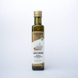 Dầu Ô Liu Nguyên Chất Hương Tỏi Garlic Infused Extra Virgin Olive Oil Hiệu Cobram Estate 250ml