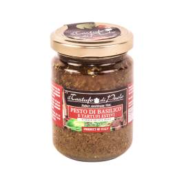 il Tartufo di Paolo Basil Pesto With Summer Truffle, Glass Jar 130g