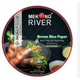 Mekong River Red Rice Paper 16cm (300g)