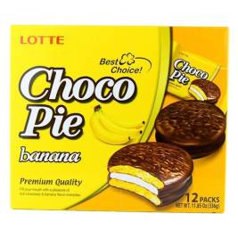 Lotte Choco pie bánh mềm vị chuối (12x28g)