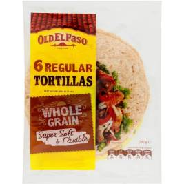 Bánh Tortillas nguyên cám cỡ vừa 6 cái (240g)