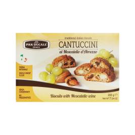 Bánh quy nho và hạnh nhân vị rượu moscatello cantuccini hiệu pan ducale 200g