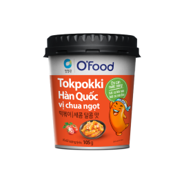O'Food Tokpokki Tròn Vị Chua Ngọt (105g)