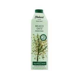 Sữa yến mạch không đường Milked Oats Unsweetened hiệu Elmhurst, Hộp Giấy 946ml