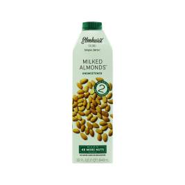 Sữa hạnh nhân không đường Milked Almonds Unsweetened hiệu Elmhurst, Hộp Giấy 946ml