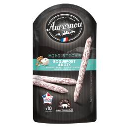 Auver. Dried Saus. Sticks Roquefort/Walnut (100g)