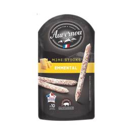 Auver. Dried Saus. Sticks Emmental (100g)