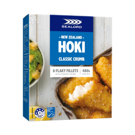Sealord Hoki Classic Crumb Fillets (480g)