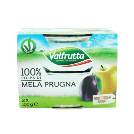 Valfrutta Apple & Plum Puree (2x100g)