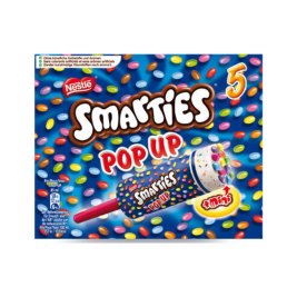 Kem Vị Trái Cây Phủ Kẹo Smarties Pop Up Hiệu Nestle (5x52g)
