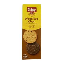 Bánh quy sô cô la Digestive Choc Schar Gluten-Free, Hộp carton 150g