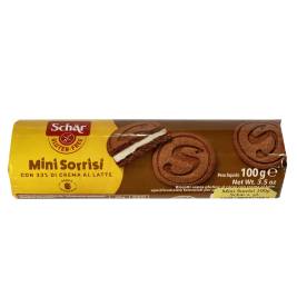 Bánh quy sô cô la Mini Sorrisi Schar Gluten-Free, Túi nhựa 100g