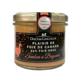 Pate gan vịt thịt Bayonne Ducs Gascogne, lọ thủy tinh 90g
