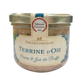 Ducs Gascogne Goose Terrine PearTruffle, glass jar 180g