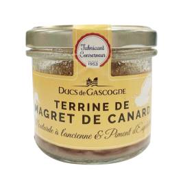 Terrine vịt mù tạt và ớt Ducs Gascogne, lọ thủy tinh 90g