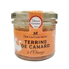 Ducs Gascogne Duck Terrine W Orange, glass jar 90g