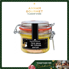 Pate gan vịt whole Ducs Gascogne, lọ thủy tinh 180g