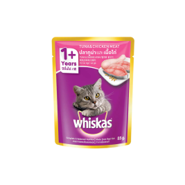 Whiskas Thức Ăn Mèo Vị Cá Ngừ & Thịt Gà (80g)