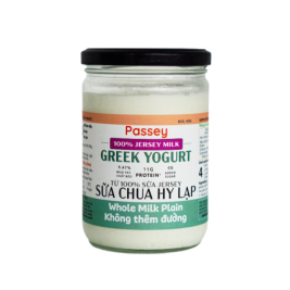 Sữa chua Hy Lạp không đường Passey (450g)