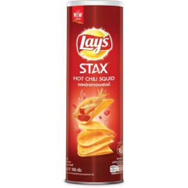 Lay's Stax Khoai Tây Miếng Vị Mực Cay (100g)