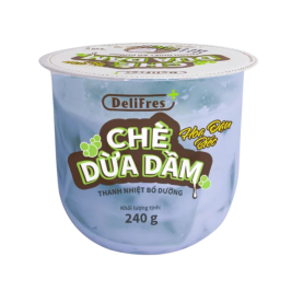 Chè dừa dầm hoa đậu biếc DeliFres (240g)