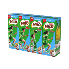Milo Milk Less Sugar (4x180ml)