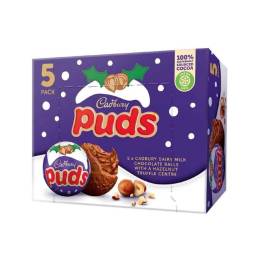 Sô cô la sữa nhân hạt phỉ Puds Dairy Milk Chocolate With A Hazelnut hiệu Cadbury