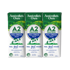 STTT A2 nguyên kem Australia's Own (3x200ml)