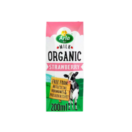 Arla Organic Milk Strawberry (200ml)