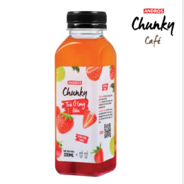 Andros Chunky Strawberry Oolong Tea (330ml)