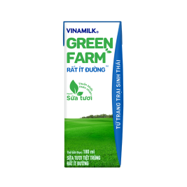 Sũa tươi tiệt trùng ít đường Vinamilk Green Farm (1L)