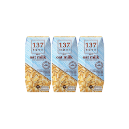 137 Degrees Oat Milk Unsweetened (3x180ml)