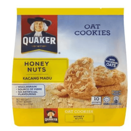Quaker Bánh Quy Yến Mạch Hạnh Nhân Mật Ong (250g)