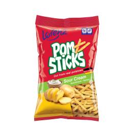 Khoai tây chiên Pomsticks vị kem chua hiệu Lorenz 70g