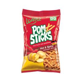 Khoai tây chiên Pomsticks vị ớt cay hiệu Lorenz 70g
