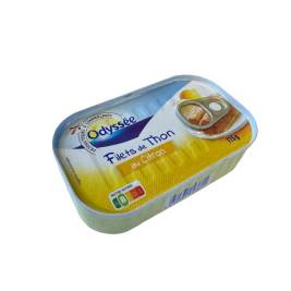 ODYSSEE Tuna Fillets With Lemon 115G
