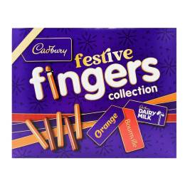 Bánh quy phủ sô cô la Fingers Festive Collection hiệu Cadbury 342g