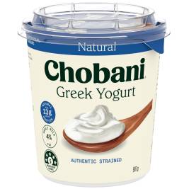 Chobani Greek Yogurt 4% Natural (907g)