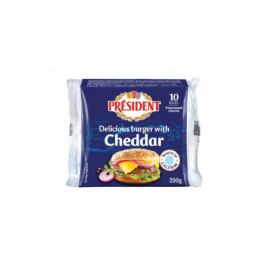 President Cheddar Burger 10 Slices (200g)