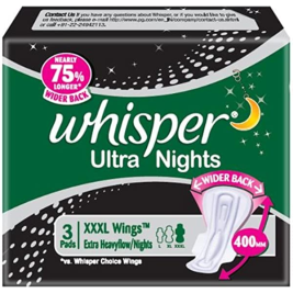 Whisper Sanitary Pads Ultra Extra Heavy Flow Wings 18pcs