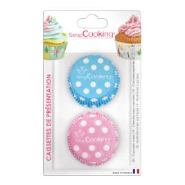 Khay Giấy Làm Bánh Cupcake Polka Dots Scrapcooking 72 cái