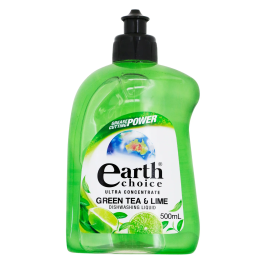 Nước Rửa Chén Đậm Đặc Hương Chanh Trà Xanh Earth Choice (500ml)