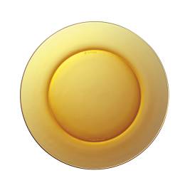 DĨA LYS HỔ PHÁCH AMBER 23.5CM