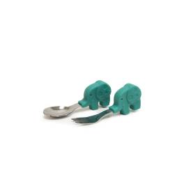 Marcus&Marcus Bộ Thìa Nĩa Ăn DặM Palm Grasp-Ollie