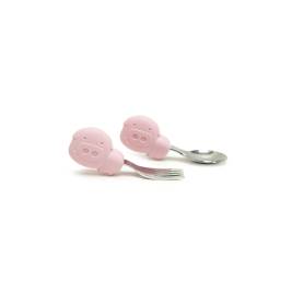 Marcus&Marcus Bộ Thìa Nĩa Ăn DặM Palm Grasp-Pokey