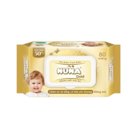 Nuna Khăn ƯớT Em Bé Gold Không Mùi (80M)