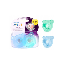 Philips Avent Sillicone Teat 0-3m (2pcs)