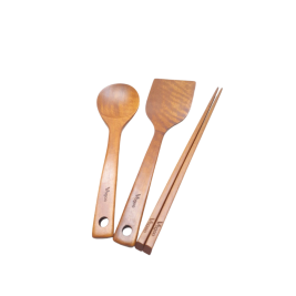 Vagoo Wooden Cooking Utensils Set (3pcs)