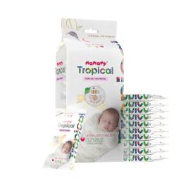 Mamamy Khăn Ướt Tropical 10 Tờ Không Mùi (Lốc 10)
