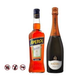 Aperol 11% (700 ml)+ Cinzano Sparkling Wine Prosecco 11% (750 ml)